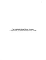 Concerto for Cello and String Orchestra
